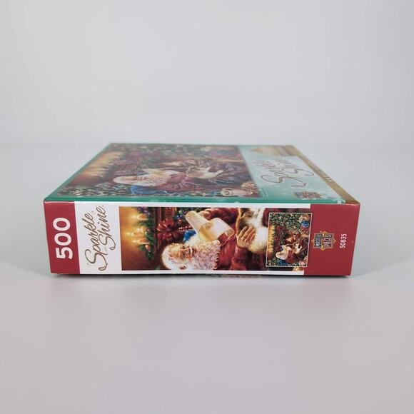 Master Pieces 500 Piece "Christmas Dreams" Glitter Jigsaw Puzzle & Poster - GUC - Picture 8 of 12